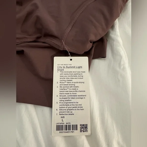 NWT! lululemon City to Summit Light Cycling Short - Picture 4 of 10